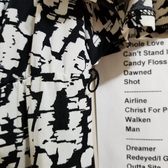 Liz Lange Maternity For Target dress Small abstract draped cowl neck flutter - Picture 6 of 12